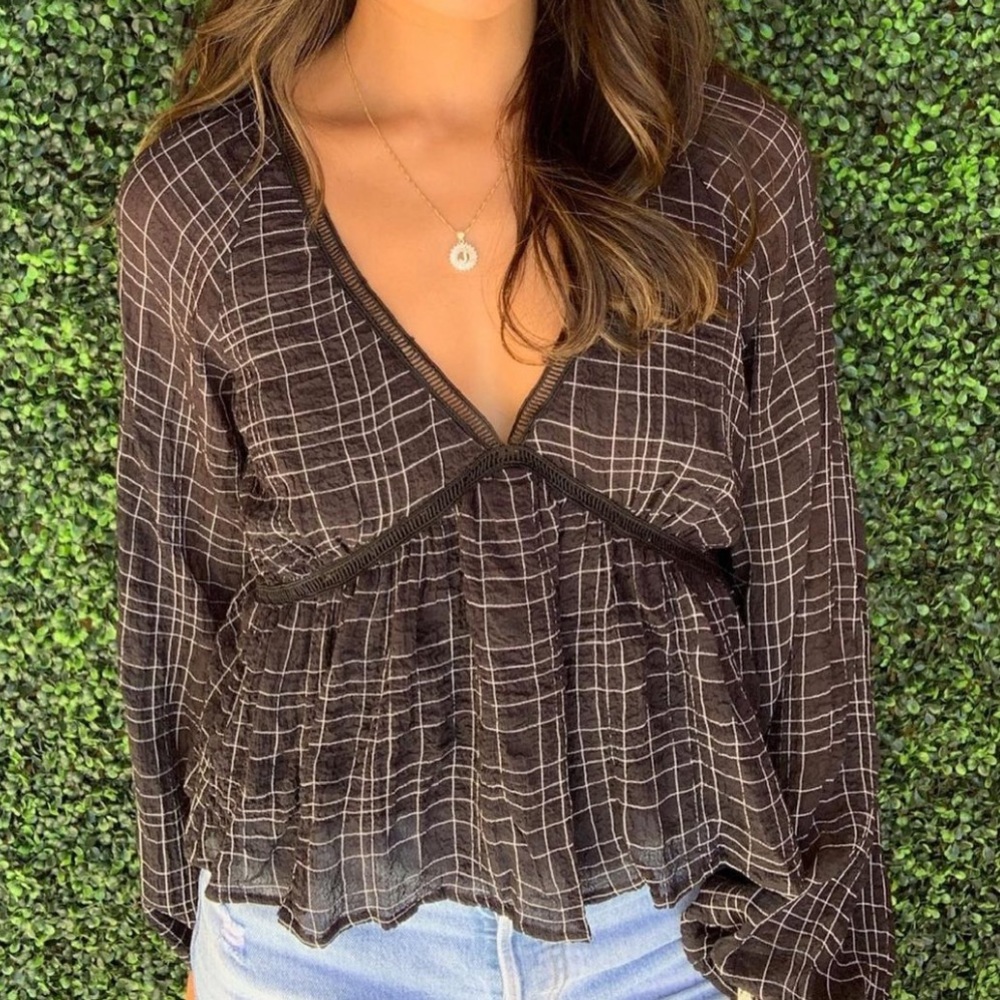 Black Striped Blouse